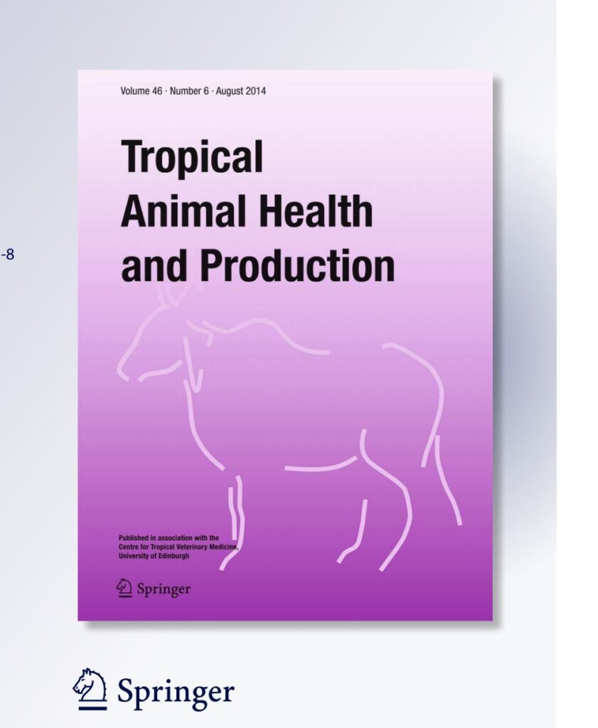 Prevalence of subclinical mastitis in dairy farms in urban and peri-urban areas of Kampala, Uganda by Abrahmsén M et al., (2013)